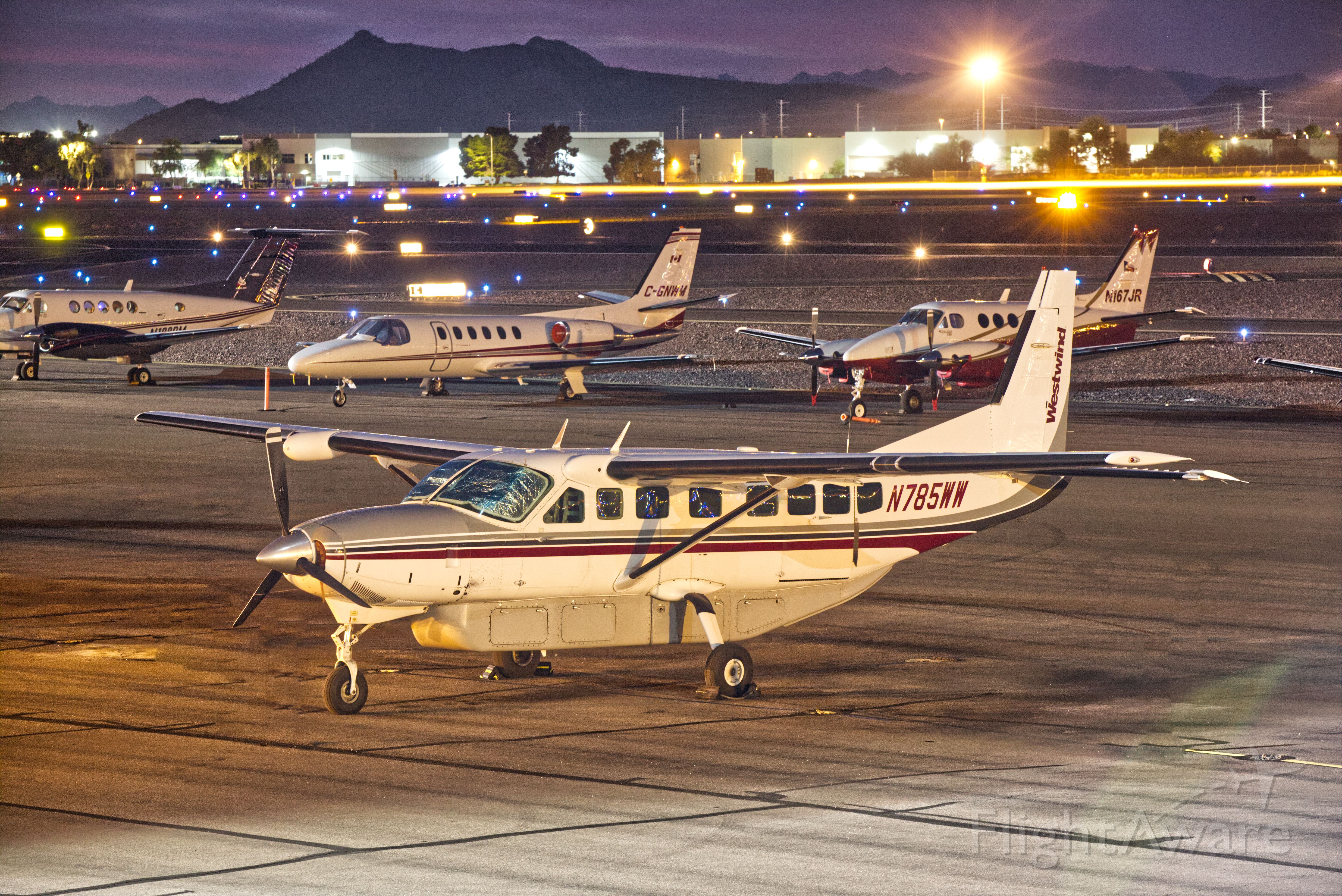 Cessna Caravan (N785WW) - Spotted at DVT on Wednesday, February 5, 2020 at approx 19:00 local