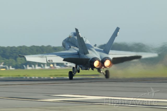 — — - Practicing aircraft carrier landings at Marine Corp Air Station in Beaufort, SC