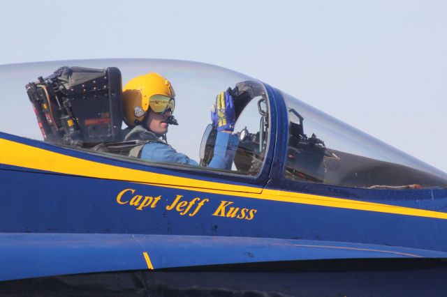 — — - Captain Jeff Kuss, Captain USMC,Blue Angel, American Hero, Honored to have met him March 18, 2016 Los Angeles County Air Show. My thoughts are with his family and the team of Americas finest.