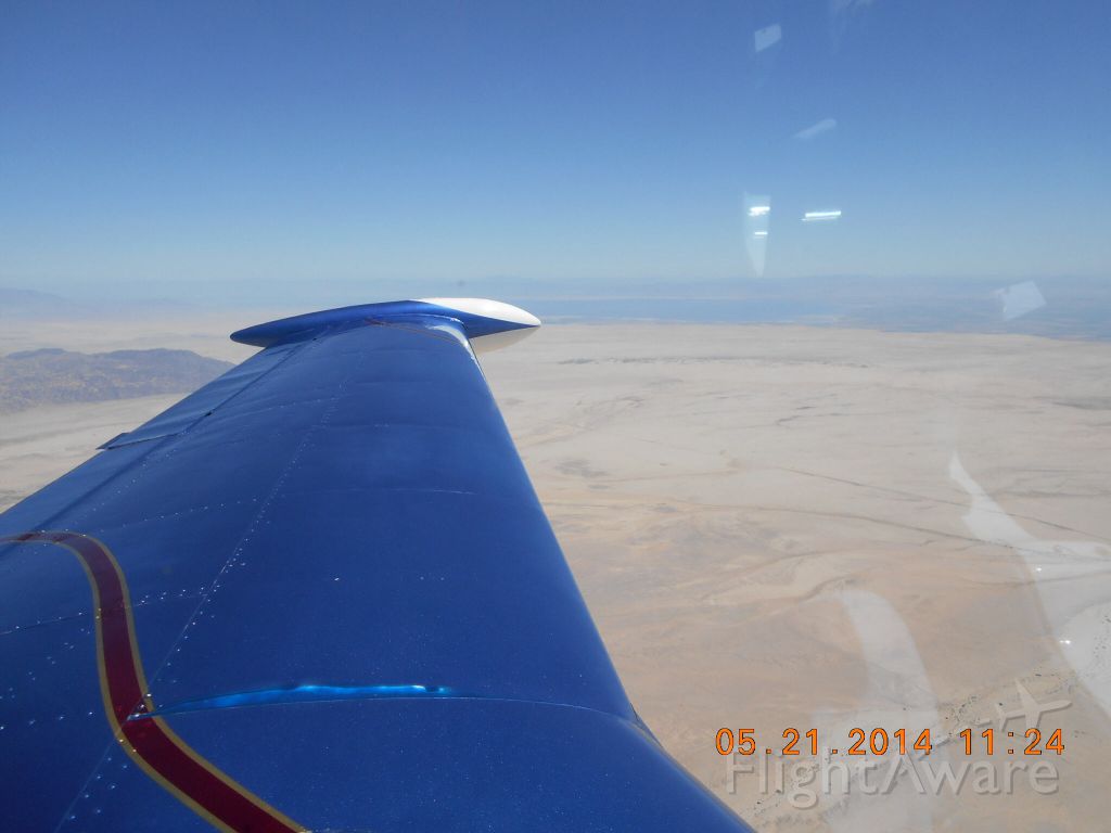 Piper PA-24 Comanche (N333KB) - Eastbound across the Imperial Valley, below the Salton Sea.