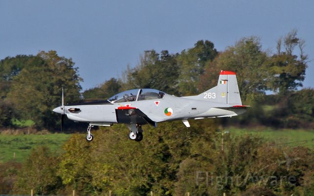 — — - iac pc-9m 263 about to land at shannon 17/10/16.