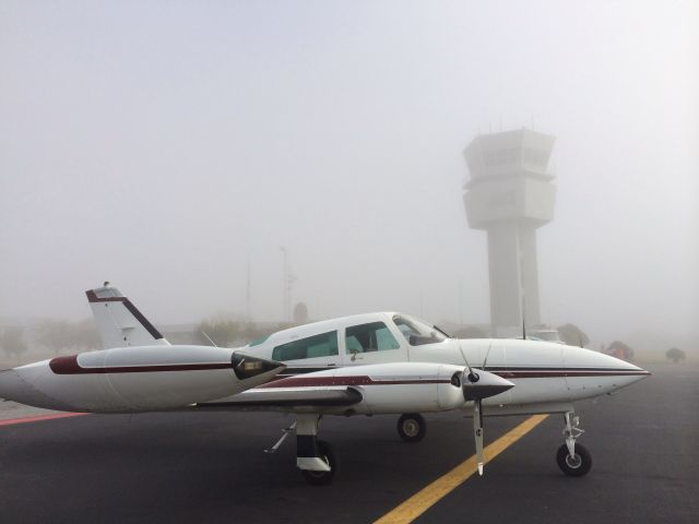 Cessna 310 (N400DP) - Fogged in in Ciudad Victoria, Tamaulipas, Mexico