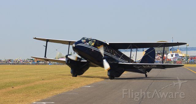G-AKIF — - De-Havilland Dragon Rapide giving pleasure flights at Duxford U.K.