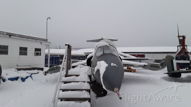 Canadair CL-201 Starfighter (10-4545) - Covered in snow at the Langley Museum of Flight