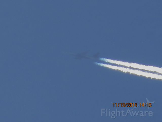 Boeing 757-200 (N679DA) - Delta Airlines flight 1912 from SLC to ATL over Southeastern Kansas at 36,100 feet.