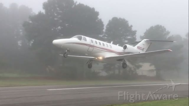 N20JK — - 2002 Cessna Citation CJ2 departing Mountain View in extreme IFR conditions