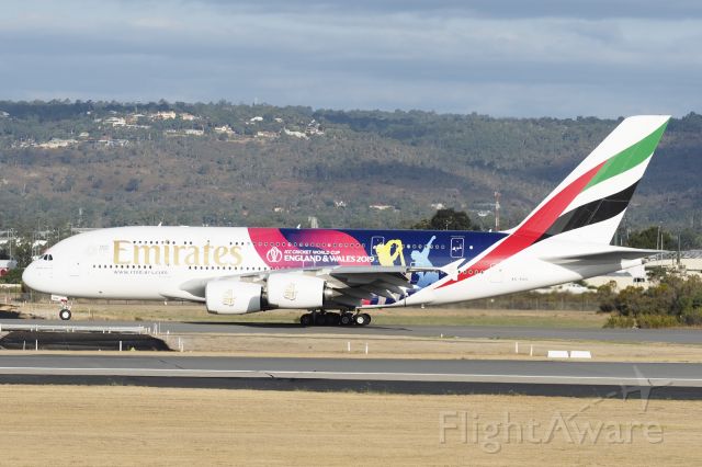 Airbus A380-800 (A6-EOH) - Airbus A380-388. Emirates A6-EOH YPPH 220319