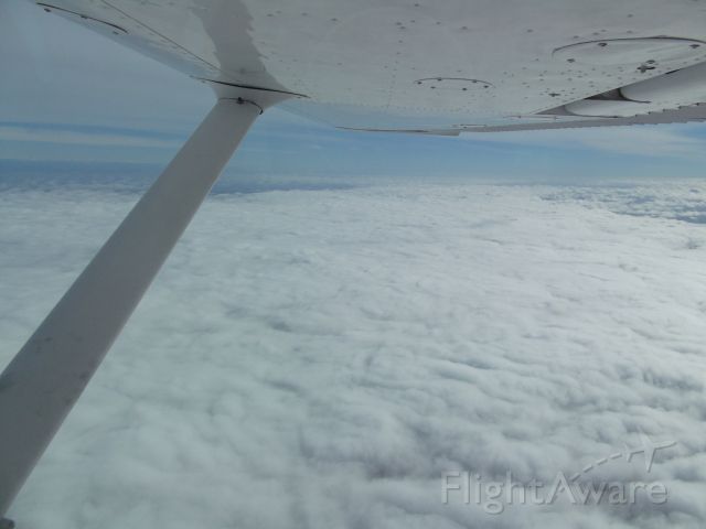 Cessna 152 (N575NQ) - C152 overlooking a fog layer on the San Joaquin valley