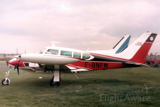 Cessna Executive Skyknight (F-BNFM) - Seen here in Jan-85.br /br /Registration cancelled 29-Sep-97.  Broken up at LFSE.