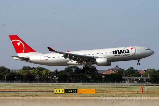 Airbus A330-200 (N858NW) - 30-Aug-08