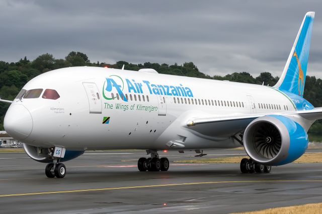 Boeing 787-8 (5H-TCG) - The first and only 787 for Air Tanzania taxis back to Boeing's test ramp at BFI. Full Quality Photo --> https://www.jetphotos.com/photo/9016861