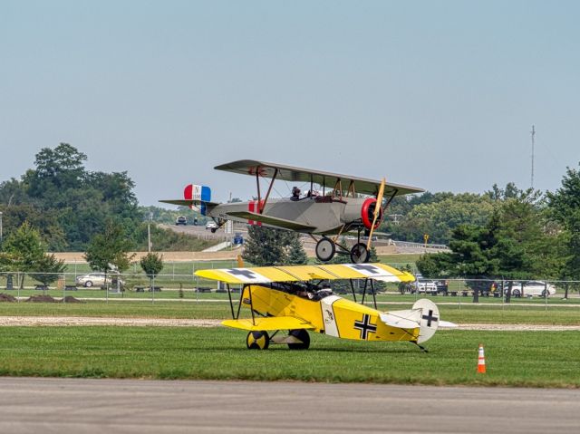 N8612 — - N8612 Nieuport 12 replica with N2466C Fokker D-VII in foreground at 09/2018 Planes of Fame. Hosted by the National Museum of the U.S. Air Force at Wright Patterson AFB.br /Great show and greater museum.