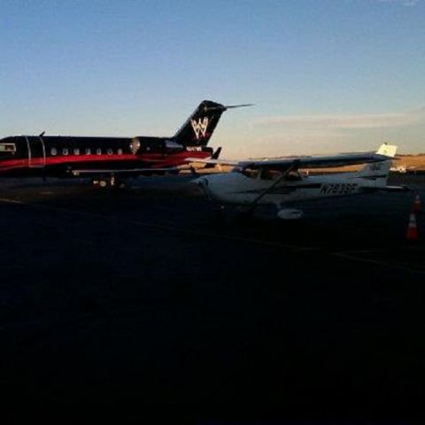 Cessna Skyhawk (N783SF) - Parked next to N247WE - Vince McMahon's plane!