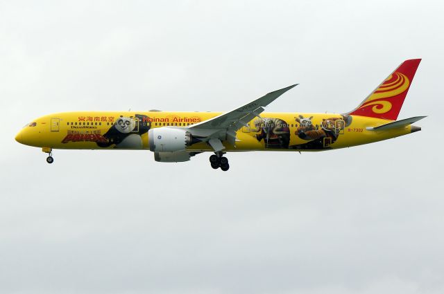 Boeing 787-8 (B-7302) - Kung Fu Panda arriving from Shanghai. The third of six Kung Fu Panda special schemes.