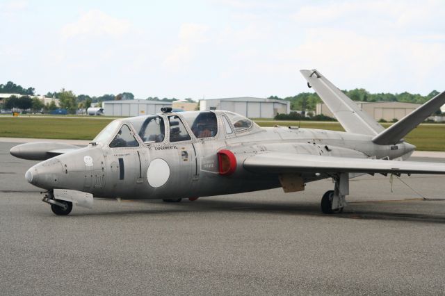N6050N — - Fouga CM170 parked on the deck at Deland Florida.  Doesnt look like it has been moved in years but it is still cool to look at!  Flightaware calls it a Valmet Magister but this one has a tag on it that states that it is a Fouga CM170.  Designed in 1948 as a French Jet Trainer it was later exported to Germany, Israel, Finland, Belgium, Katanga, Ireland and Brazil.  Take a look at Wikipedia under "Fouga Magister", this is a very interesting aircraft.