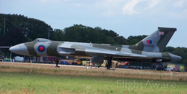 XH558 — - The only Vulcan capable to fly visited the Netherlands in 2009.
