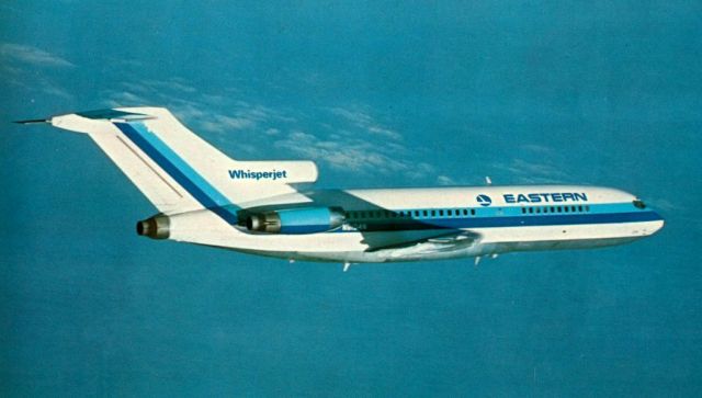 Boeing 727-100 (N5104N) - scanned from postcard