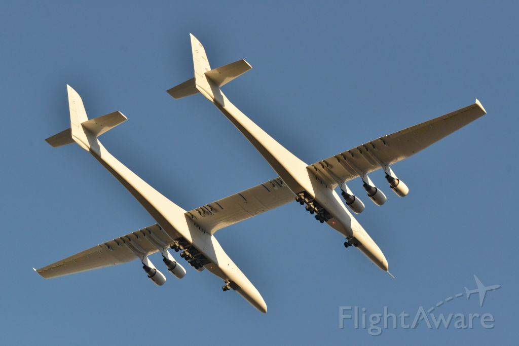 — — - Stratolaunch First Flight - Mojave 04.13.19 - N351SL - Six P&W PW4000 engines - 385' Wingspan