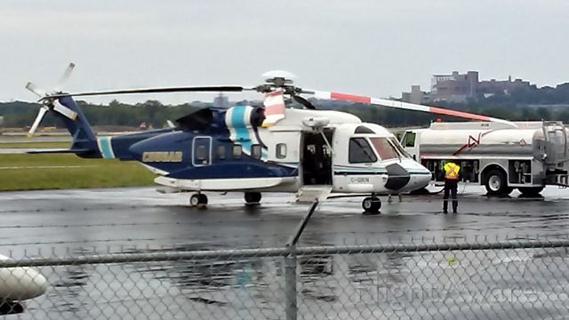 Sikorsky Helibus (C-GIKN) - Here is a photo of a Sikorsky S-92A Helibus (C-GIKN) at the Portland International Jetport in Portland, Maine. It is owned by Cougar Helicopters, Inc. This was a rare catch for me and a very nice helicopter. This picture was taken on 7/13/2021
