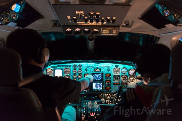 Beechcraft Super King Air 200 (C-FAXD) - Mid-flight from Calgary to Medicine Hat on a medevac flight. 