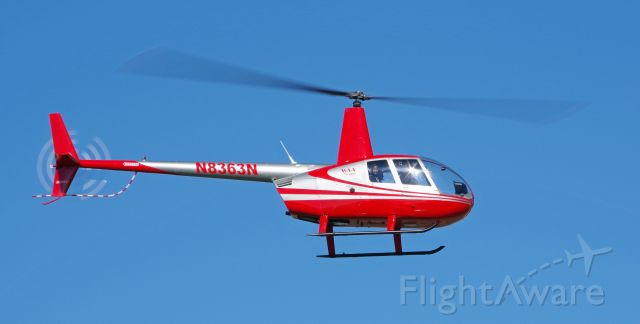 Robinson R-44 (N8363N) - LINDEN AIRPORT-LINDEN, NEW JERSEY, USA-NOVEMBER 05, 2021: Seen over the airport.