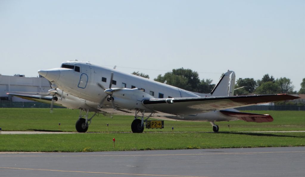 Douglas DC-3 (turbine) (C-GGSU) - Rare visitor. Originally built as a DC3/C47 in 1944 with a registration of 42-93518, but got remodeled into a Basler BT-67 later on in 2002. Between the 1st given registration in 1944 and current reg of C-GGSU, it was changed about 10+ times and was converted between military and commercial. It was/still might be owned by CGG Aviation, a natural resource/environmental company in Canada that does gas/oil exploration projects, but I think they gave up the aircraft recently. Their logo has been removed from the tail and the long stick (aka magnetometer tail boom) on the back is gone. The pointy radar nose is still on there though. Hope this info helps if you were wondering :)