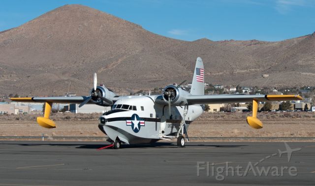 Grumman HU-16 Albatross (N7025N) - Parked near the Cactus Air Force on the south side of Carson City