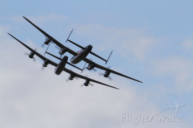 Avro 683 Lancaster (VERA) - The only two Lancaster bombrs left flying on display at Dunsfold air show England 2014.