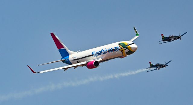 Boeing 737-800 (ZS-SJO) - Fly Safair and Silver Falcons at Air Force Base Waterkloof Air Show
