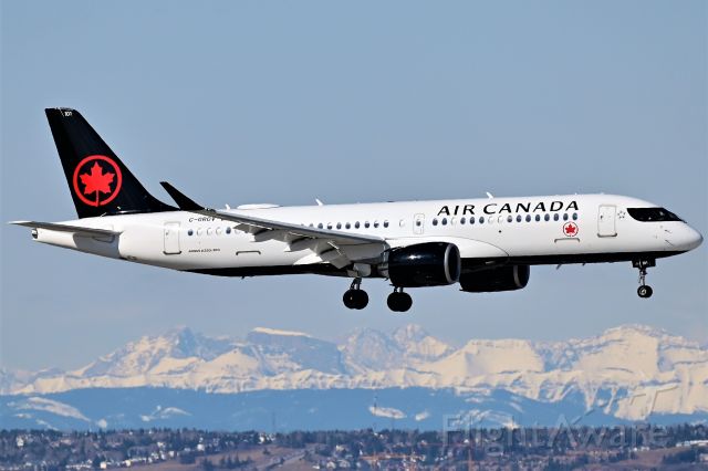 Airbus A220-300 (C-GROV) - Air Canada Airbus A220-300 arriving at YYC on Apr 24.