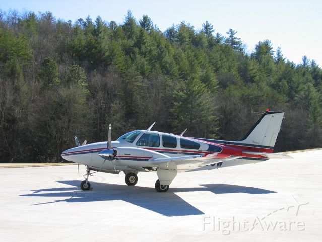 Beechcraft 55 Baron (N1855W) - My Baron on the ground at Heavens Landing, in Clayton, GA (GE99)