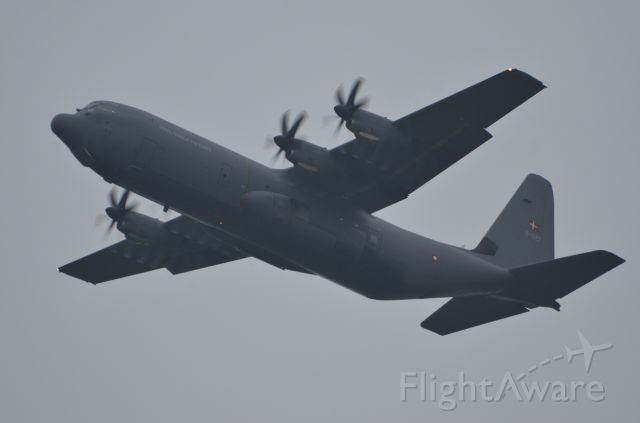 Lockheed EC-130J Hercules (LGL537) - Runway 28R climbing after a touch and go.