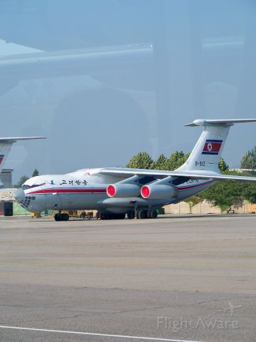 Ilyushin Il-76 (P-912) - Taken at Sunan airport from the bus. 