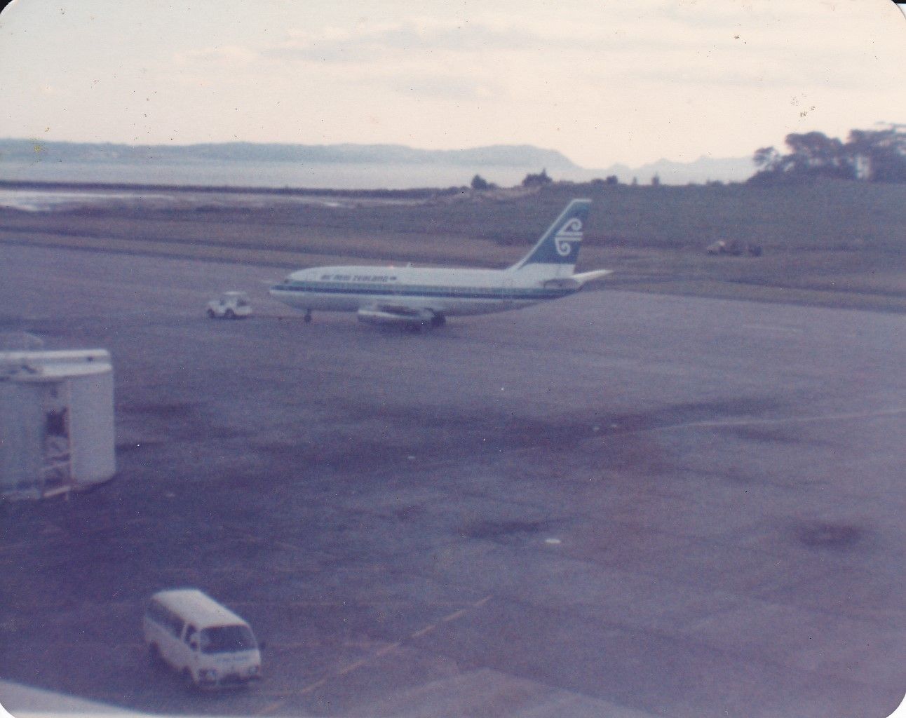 Boeing 737-200 (ZK-NAR) - My Rare photo collection of this little B732 on departure back in 1982 to Tonga from Auckland airport nice mild sunset before the terminal got busy with the heavies returning from over the tasman