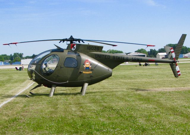 Piper Seneca — - At Oshkosh. 1968 Hughes OH-6A Cayuse