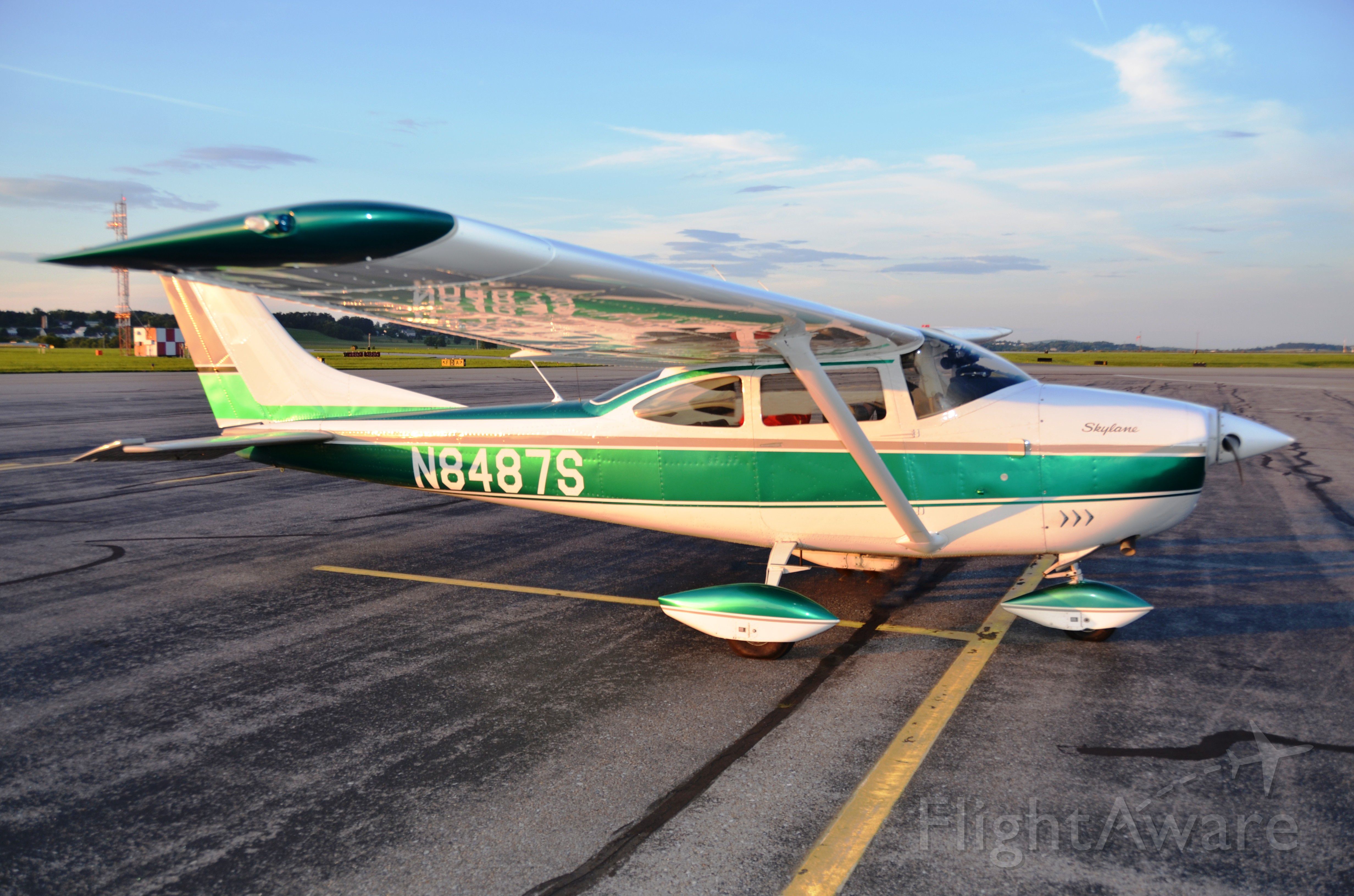 Cessna Skylane (N8487S) - Parked at Lancaster, PA for diner.