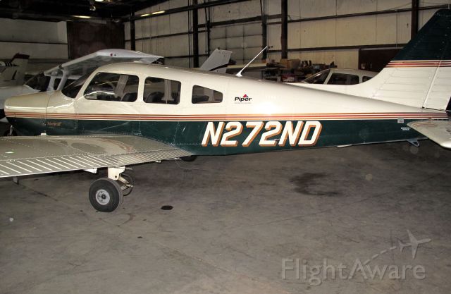Piper Cherokee (N272ND) - Great flight chool at Moore Aviation!