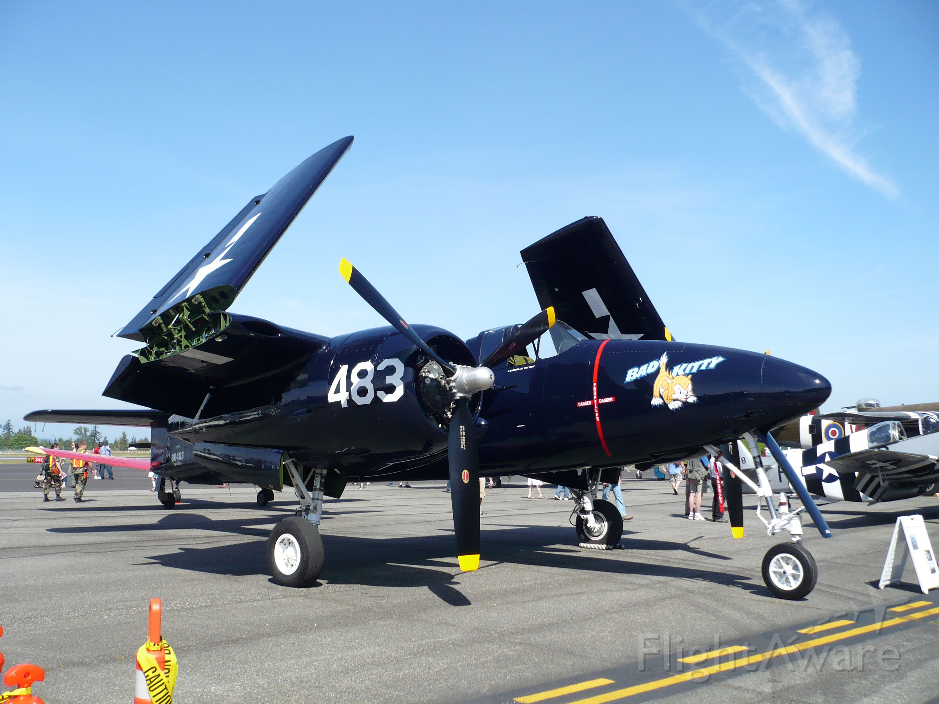 N6178C — - Grumman F7F-3P Tigercat (G-51)"Bad Kitty" from Historic Flight Foundation, Paine Field, Everett, WA on General Aviation Day on 5/15/10