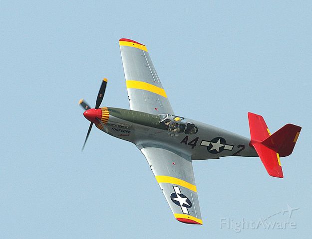 — — - Tuskegee Airmen P-51C - The ;Red Tails...Photo taken from the ground.