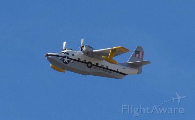 Grumman HU-16 Albatross (N7025N) - A couple months ago I captured this Albatros departing Carson City on 27. At the time I wasnt sure of the N number but recently I noticed it was back at the Cactus Air Force area and was able to determine the number so I could upload it.