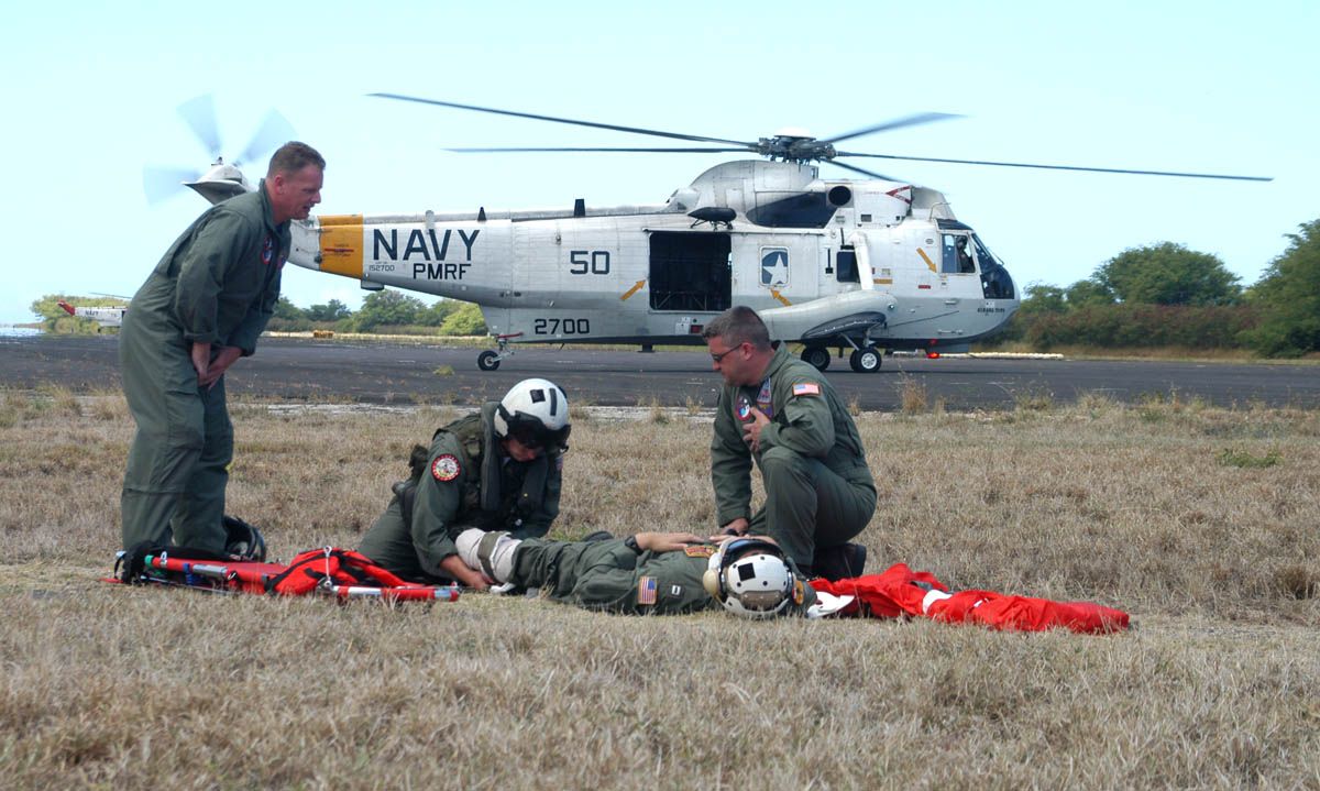 15-2700 — - Casualty treatment and medevac drill at Barking Sands PRMF HI 5-11-2005. 