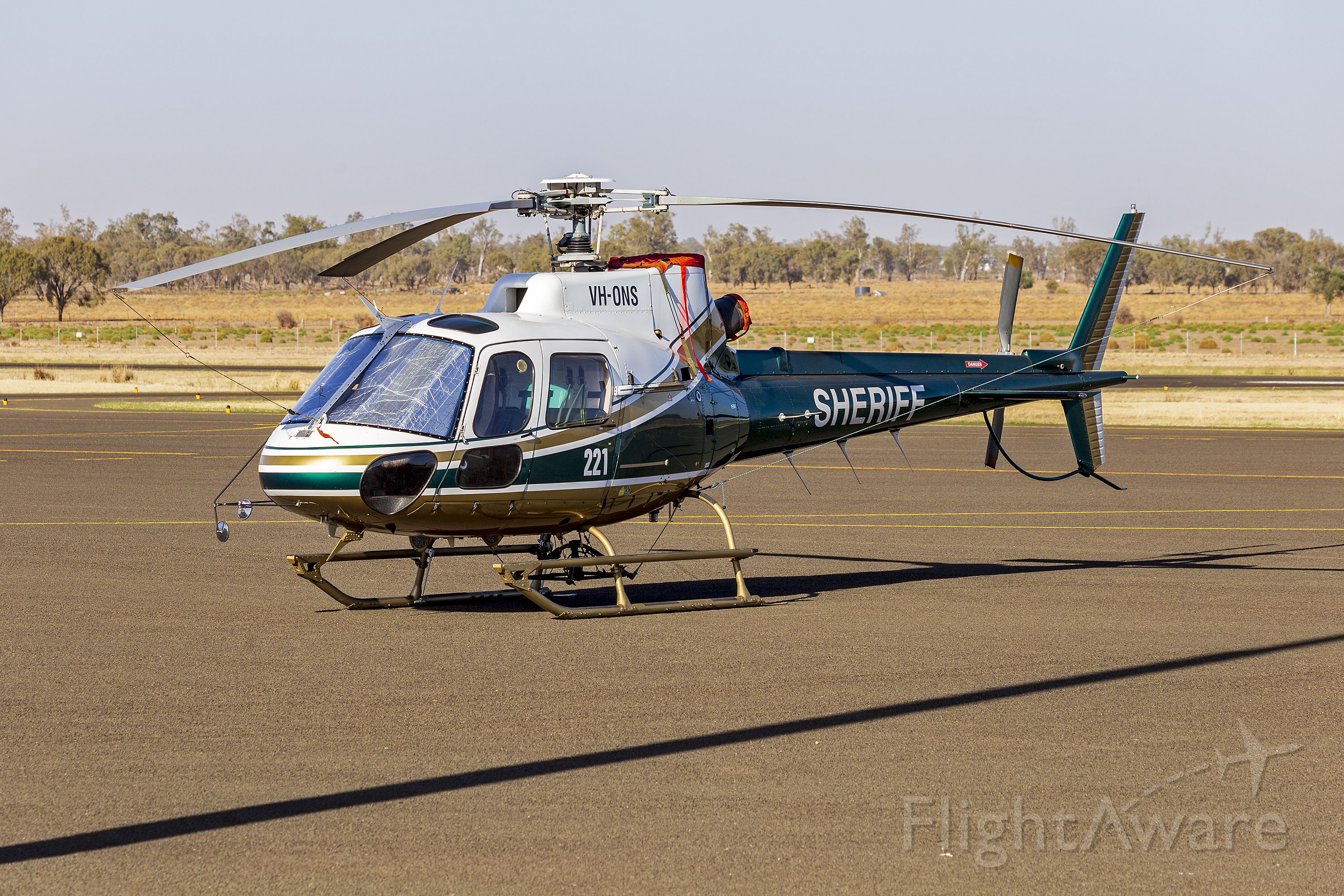 Eurocopter AS-350 AStar (VH-ONS) - Fleet Helicopters (VH-ONS/Firebird 221) Eurocopter AS350B2 at Narrabri Airport