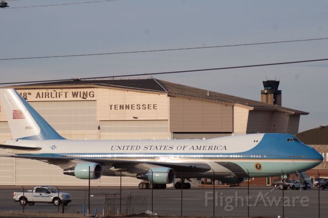 SAM29000 — - Air Force One parked at Nashville International Airport