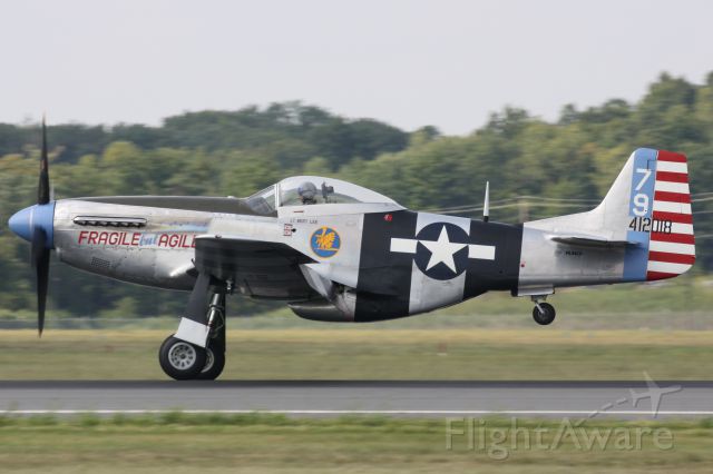 North American P-51 Mustang (NL98CF) - A rare North American P-51K "Fragile but Agile" at the 2015 New York Airshow