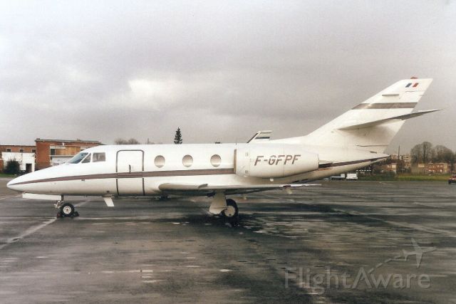 Dassault Falcon 10 (F-GFPF) - Seen here on 10-Feb-94.br /br /Registration cancelled 15-May-12.