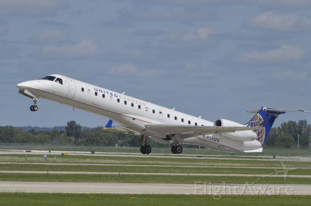 Embraer EMB-145XR (N13124) - Climbing off of 26L for IAH.