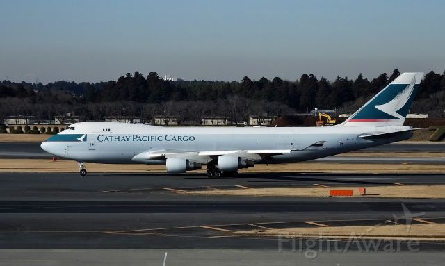 Boeing 747-400 (B-LIC) - Taxing at NRT.(2016/02/17)