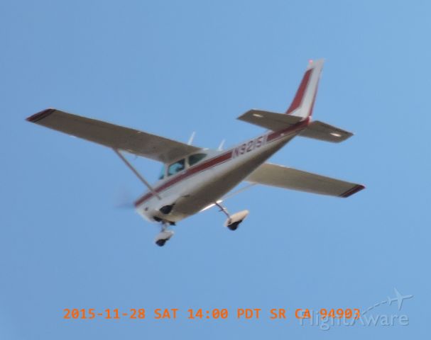 Cessna Skylane (N92151) - 2015-11-28 SAT 13:59 PDT SR CA 94903