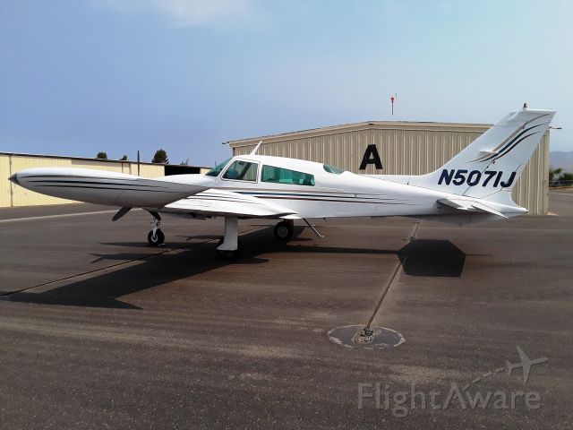 Cessna 310 (N5071J) - Parked at Santa Ynez