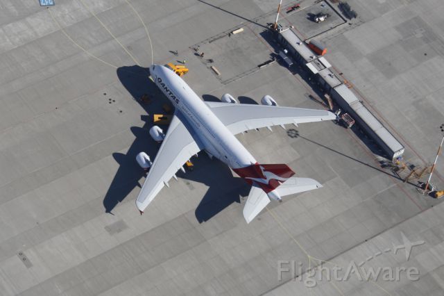 Airbus A380-800 — - On it´s way for delivery at Hamburg Finkenwerder